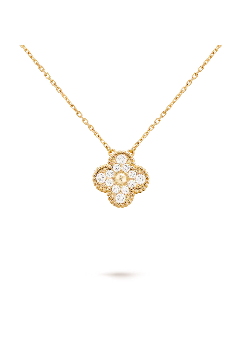 Crystal single flower necklace
