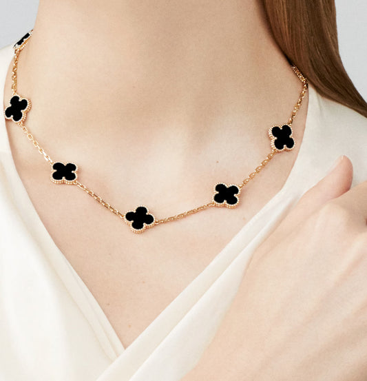 5 flower necklace